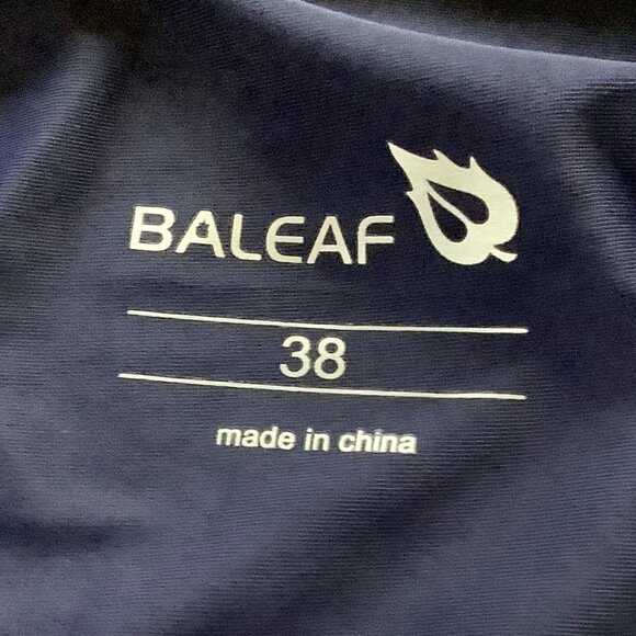 Swim Top Sz 38 Navy One Shoulder Baleaf. NWT - Picture 6 of 7